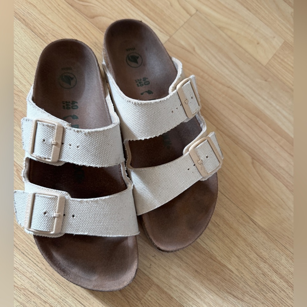 Birkenstock - cream fabric Arizona - size 40